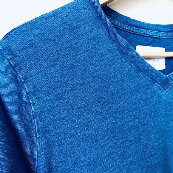 Paper Denim & Cloth Hayden V Neck Tee Blue - Picture 5 of 6